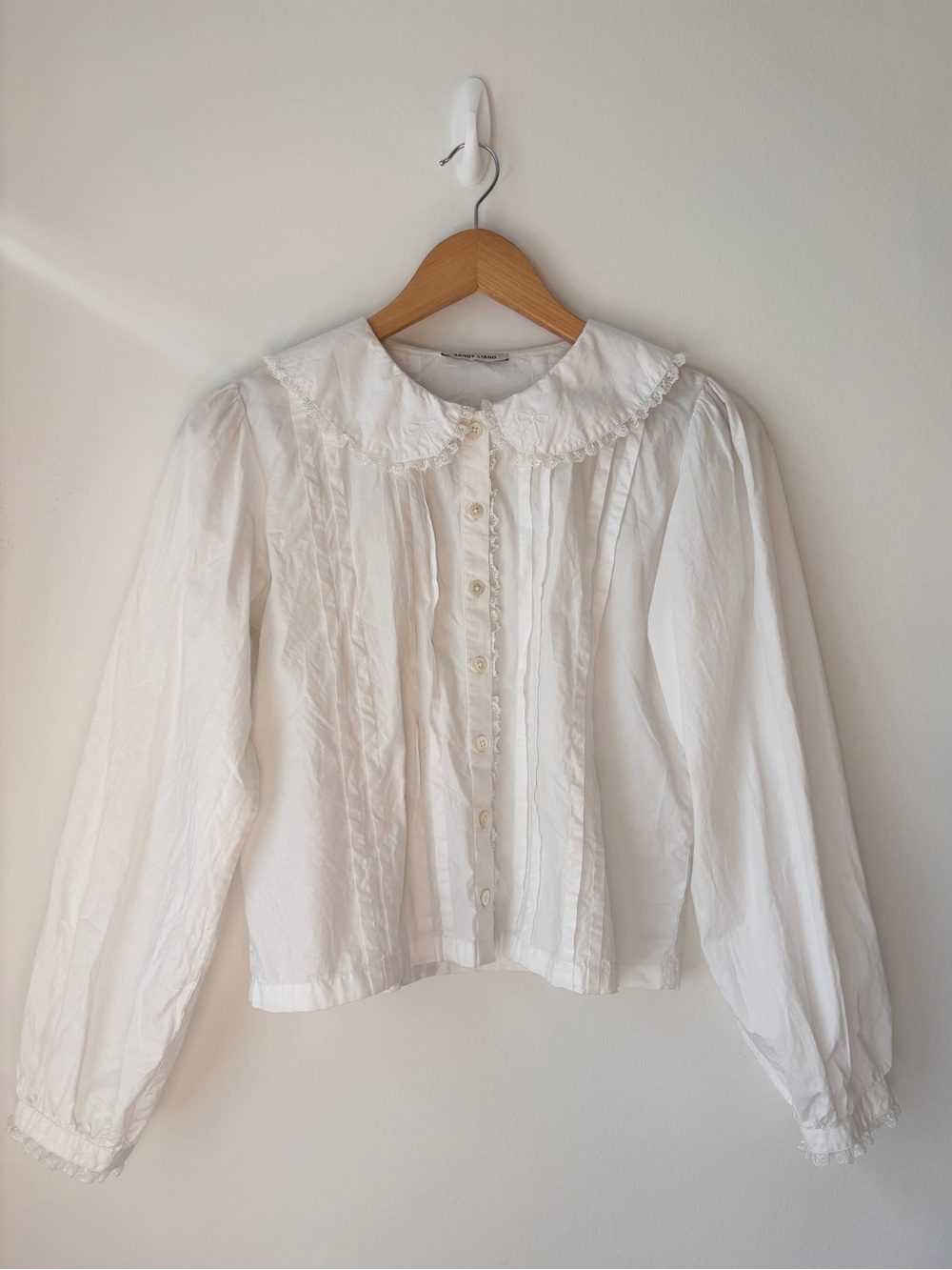 SANDY LIANG Grove cotton long-sleeve blouse